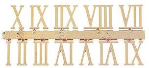 Daily Discovery DIY Wall Clock Sticker Kit With Silent Quartz Movement Modern Wall Clock Arabic And Roman Numerals gold Roman Numerals