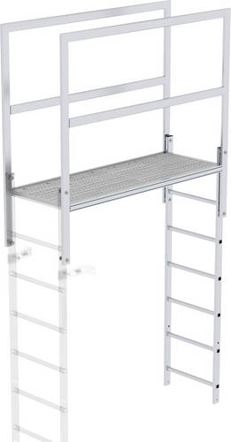 MUNK Günzburger Steigtechnik 62185 Aluminium Überstieg Montage mit Werkzeug