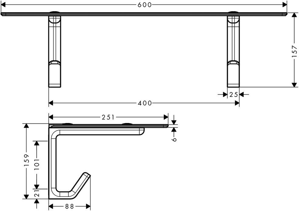 Axor ShowerSolutions Badetuchablage