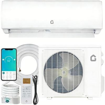 Garvee 17,000 BTU Mini Split AC & Heat Pump, WiFi Inverter, Energy Efficient, 1250 Sq Ft