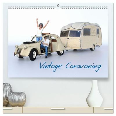 Vintage Caravaning (hochwertiger Premium Wandkalender 2027 DIN A2 quer), Kunstdruck in Hochglanz