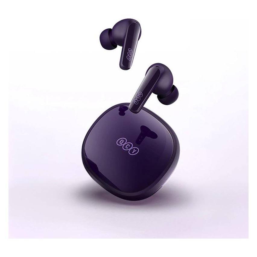 QCY Wireless Earphones TWS T13x (purple) (ANC, 8 h, Kabellos) (T 13x purple)