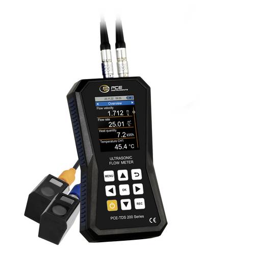 PCE Instruments Ultraschall-Durchflussmessgerät PCE-TDS 200 S |Sensoren für Rohrgröße: 20-108mm |Auflösung: 0,001 m/s