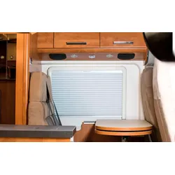 Remis Remiflair IV Kombi Plisseerollo für vorgehängte Fenster grau 579 x 600 mm
