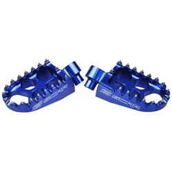 Scar Aluminium-Fussrasten EVO Yamaha YZ / YZF / WR / WRF / Ténéré 700, Fantic Blue