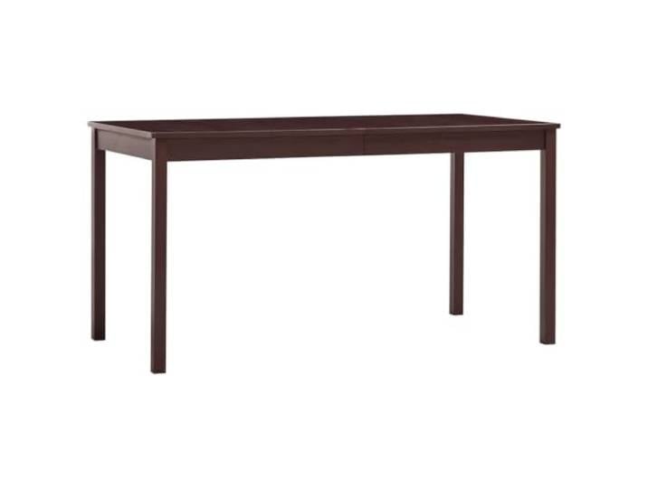 HEFZGDB Massiver Kiefernholz Esstisch Dunkelbraun 140 x 70 x 73 cm für Küche und Esszimmer Langlebiger und Stabiler Tisch mit minimalistischer Eleganz Einfache Montage