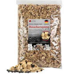 Moritz 5kg Räucherspäne Buche mit Wacholder grob 6 -12 mm Räuchern I Kalträuchern von Fisch Fleisch Wurst Käse auch für BBQ I Grill - Räuchermehl
