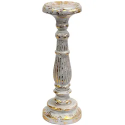 Medium Candle Stand - White Gold