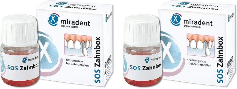 Miradent Zahnrettungsbox Sos Zahnbox 2x1stk