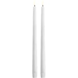 Piffany LED Spitzkerzen Soft-fit Cap 2er Set 2,3x32cm Nordic White