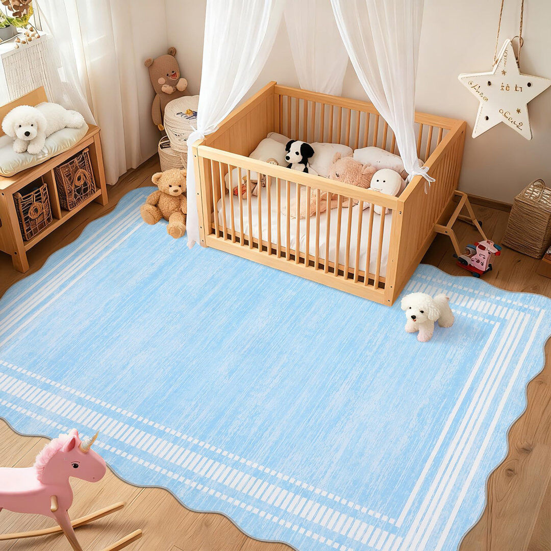 Latitude Vive Rectangle Floral Area Rug light blue 160*230cm
