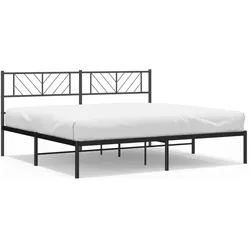 vidaXL, Bett, Ratenon (mit Kopfteil) (200 x 200 cm)