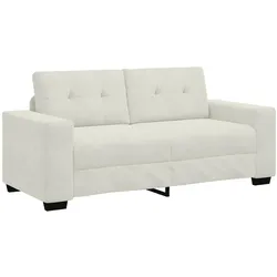 vidaXL Zweisitzer-Sofa Creme 180x77x82 cm Samt