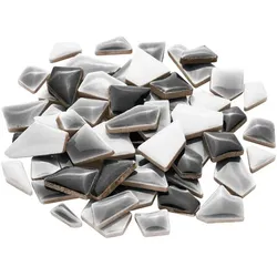 Flip Keramik-Mosaik mini, grau-mix, 10–20 mm, 200 g