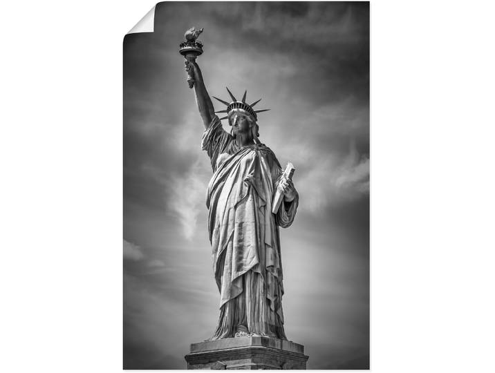 Poster ARTLAND New York City Freiheitsstatue II , schwarz (farbe bild(er): schwarz), B:20cm H:30cm, Bilder, Poster, ohne Rahmen