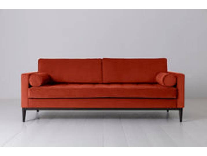 Dreisitzer-Sofa Model 02, Paprikarot