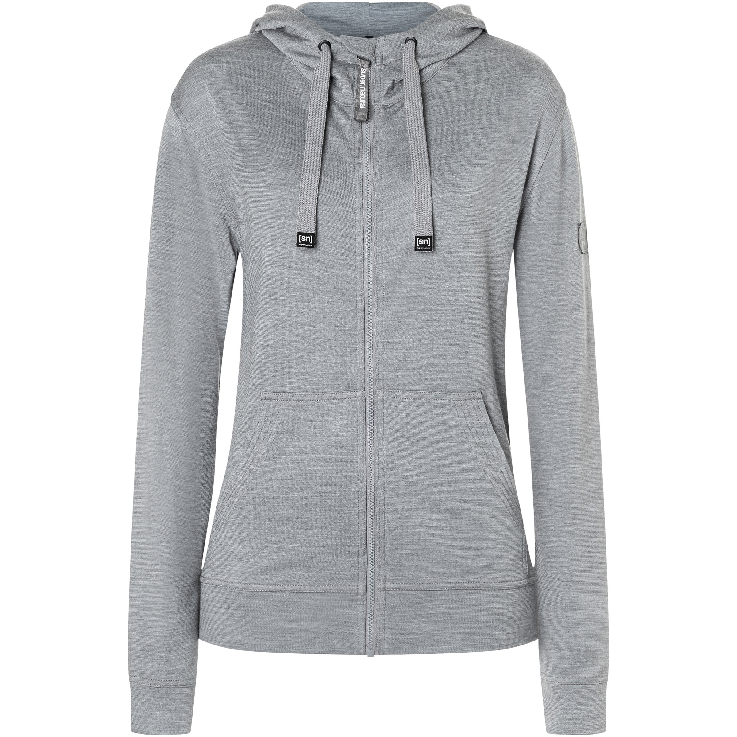Super.Natural Solution Damen Freizeitjacke, Parkas grau Größe S Trekking Hautfreundlich Merinowolle