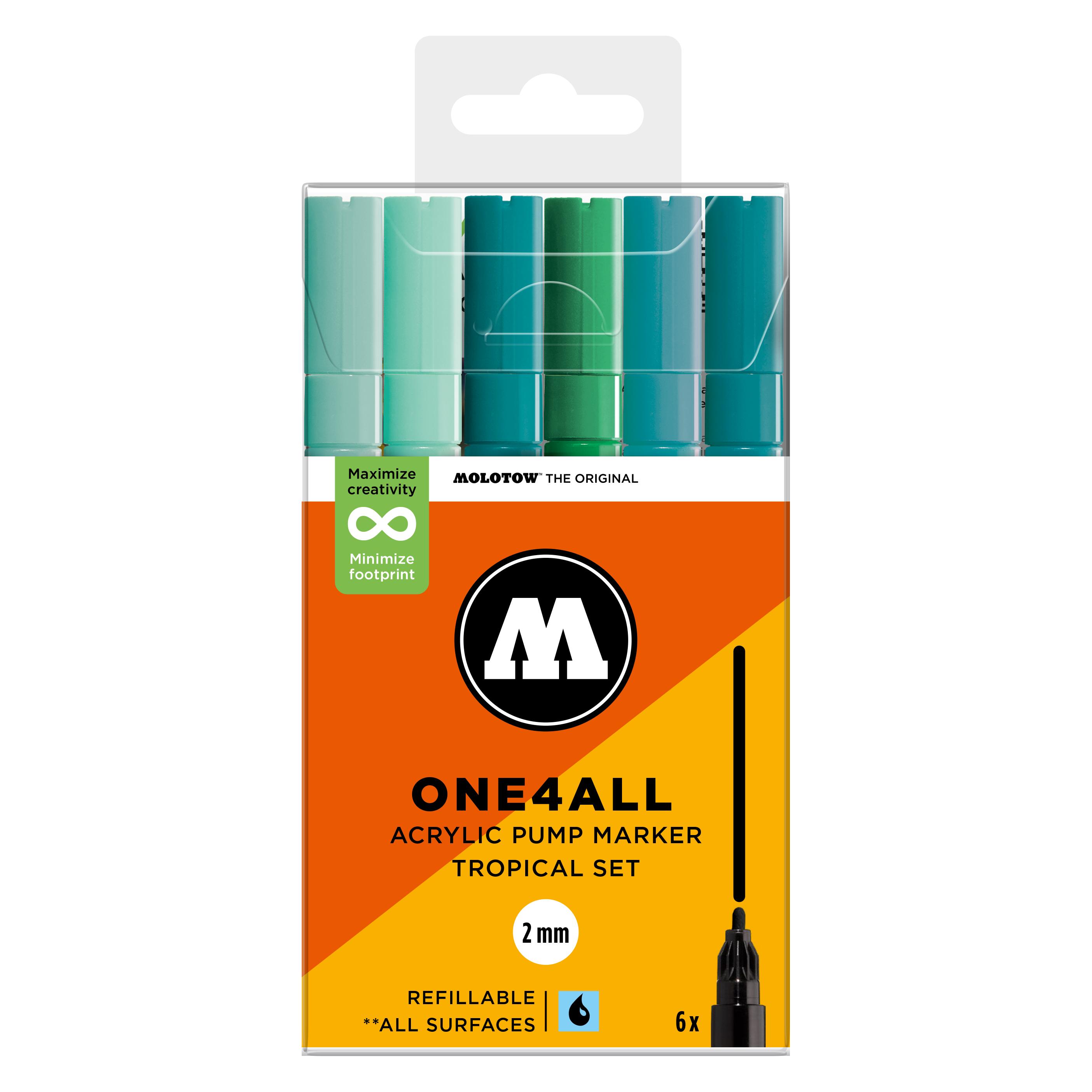 Molotow Acrylmarker One4All 127HS Tropical Set (6x) (MO200815)