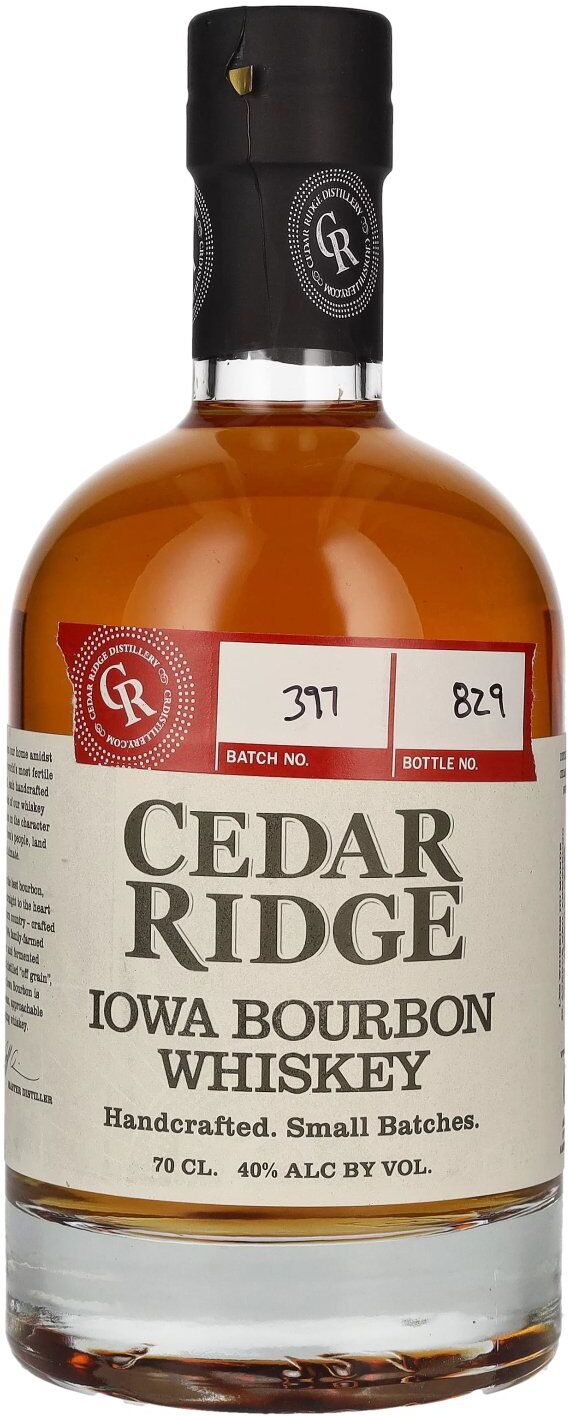 Cedar Ridge Whiskey Cedar Ridge Iowa Bourbon Whiskey 40% Vol. 0,7l