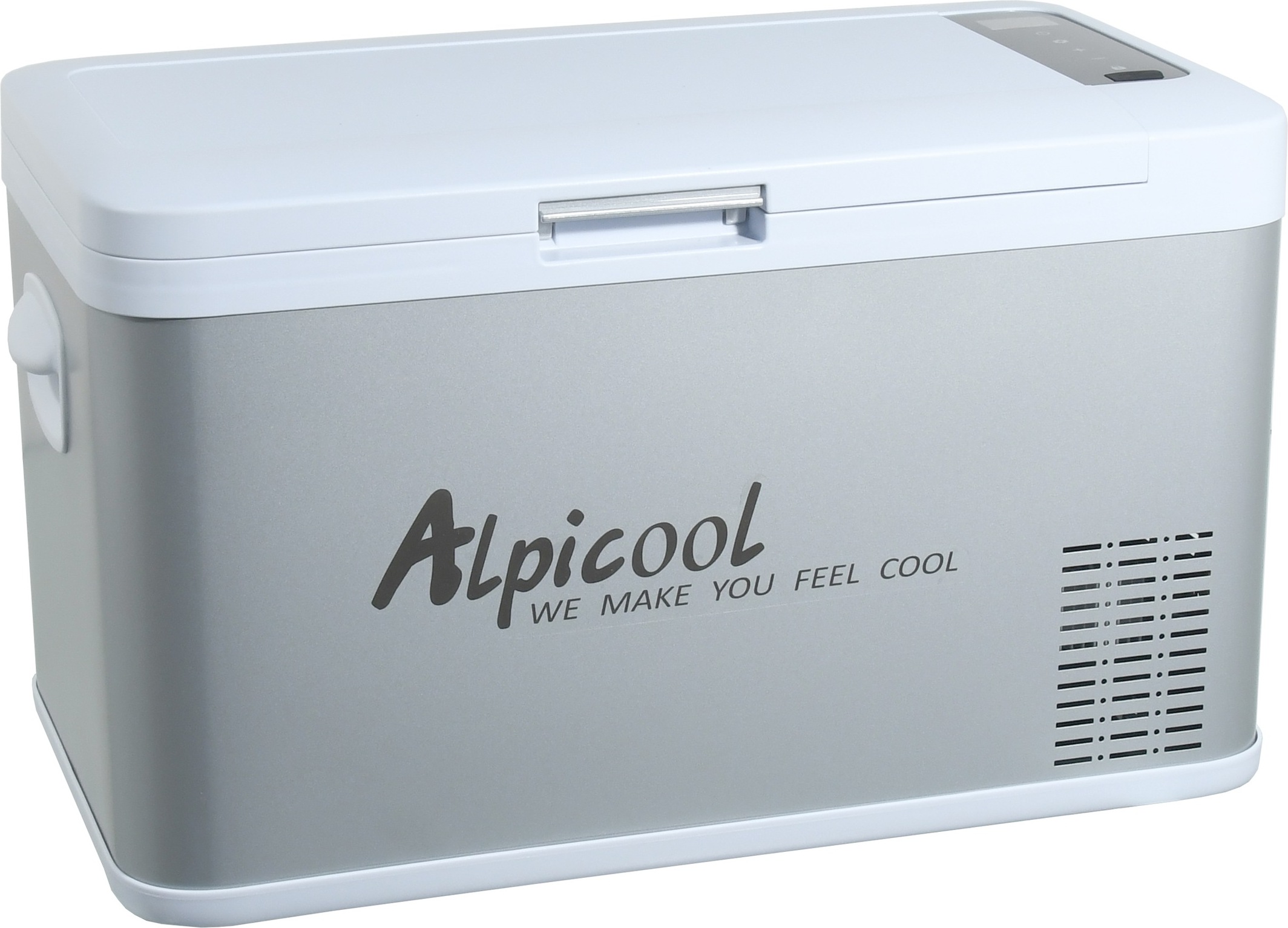 Compass 07081 - Kühlbox ALPICOOL SILVER FROST mit Kompressor 25l 230/24/12V -20°C