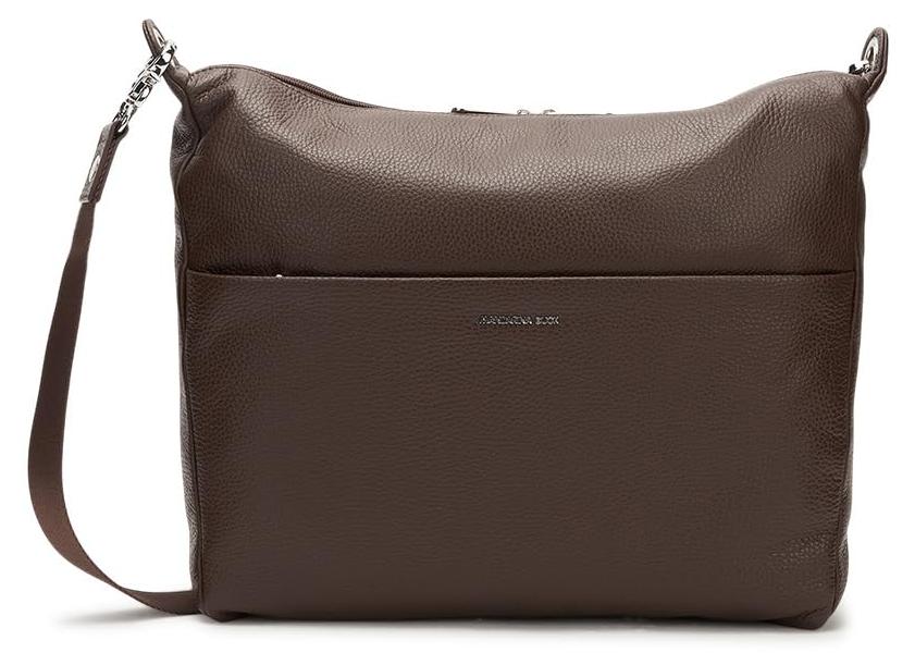 Mandarina Duck Leder Schultertasche Umhängetasche Mellow Leather Hobo Espresso d