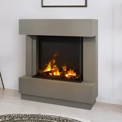 Noble Flame LUMUS 900 [Elektrokamin Opti-myst]: Quarzgrau