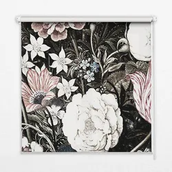 INNENROLLO - Fensterrollo - Rollo - 60x40 cm - Blumenstrauß