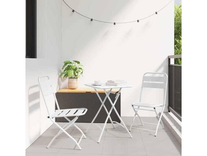 Chaises ergonomique - Magnifique Chaise moderne de jardin et terrasse pliante 2 pcs Blanc 42x52x82cm 42x52x82cm 1215