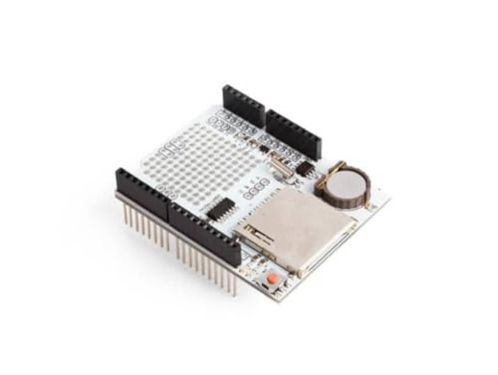 Whadda Data logging shield voor Arduino, SD-kaart, back-up batterij, stapelbaar, prototyping