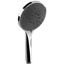 Gessi Origini Antikalk-Handbrause, mit schwarzem Einsatz, 3-Strahl, 14378031, Farbe: Chrom