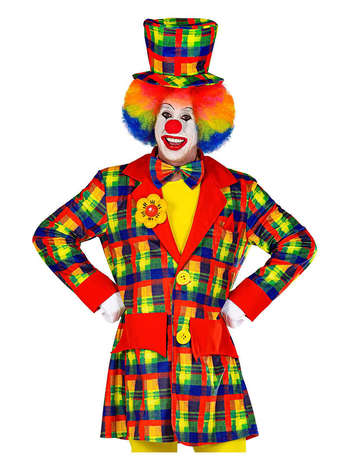 Carnival Party Kostümoberteil "Clown" in Bunt - L