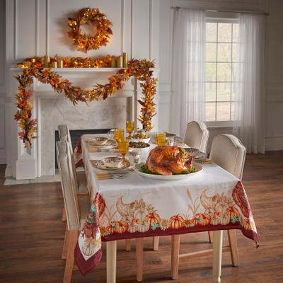 6-ft. Pre-lit Harvest Daisy Garland by BrylaneHome in Daisy