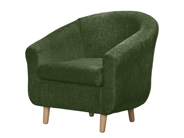 Sessel Grün Chenille Raica 74 x 74 x 70cm