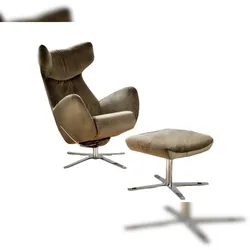 KAWOLA RANDY Drehsessel Velvet olivgrün