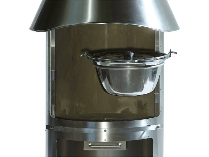 Grilltopf BUSCHBECK, grau, B:35cm H:16cm, Töpfe, Grilltopf, für Gartenkamin »Auckland«, ØxH: 35x16 cm