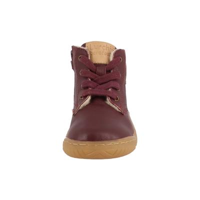 Stiefel LURCHI "Lurchi Jo Barefoot", Mädchen, Gr. 34, rot (lila), Leder, Schuhe Stiefel