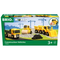 BRIO World - 33658 Baustellenfahrzeuge - Ergänzung für die BRIO-Holzeisenbahn