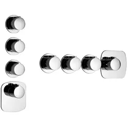 Gessi Anello, Fertigmontageset mit 3 separaten Wegen, 43236187, Farbe: Bronze Antik