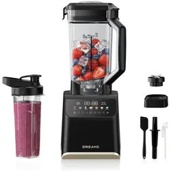 Dreame BlendLogic™ Blender 2000W iDetect™ AI 9 Programma s BPA-vrij 2L + 700ml - Zwart, Standmixer, Schwarz