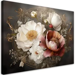 WANDBILD natur botanicals blattwerk blumen