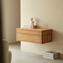 Basic - TV-Schränk aus massivem Teak 80 cm