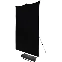 Westcott X Drop Pro Kreukbeständige Hintergrund Kit - Rich Black