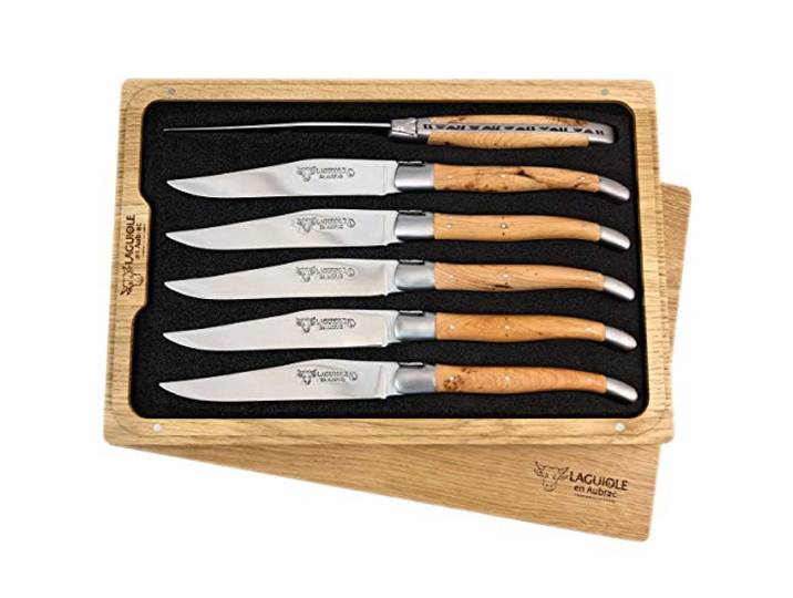 LAGUIOLE en Aubrac 6 Premium Steakmesser geschmiedet Wacholder