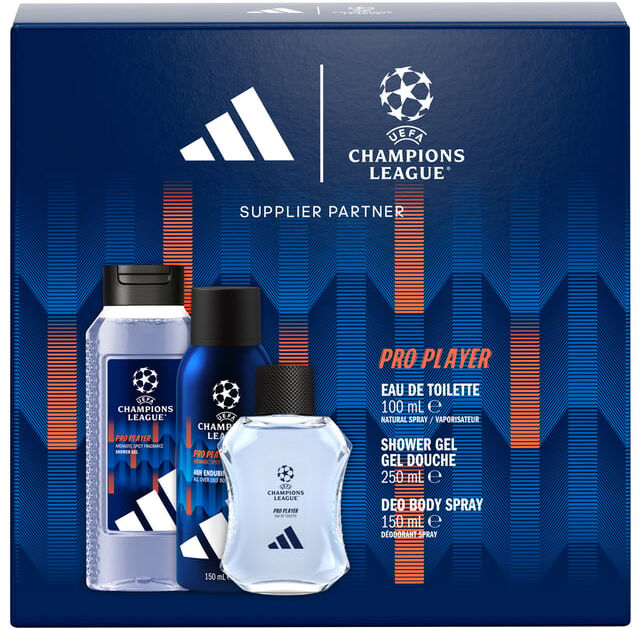 Adidas Champion League Set EDT 100 ml Set 3 Peças