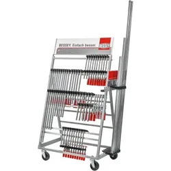 Bessey Zwingenwagen ZW2 bestückt | Temperguss-Schraubzwingen