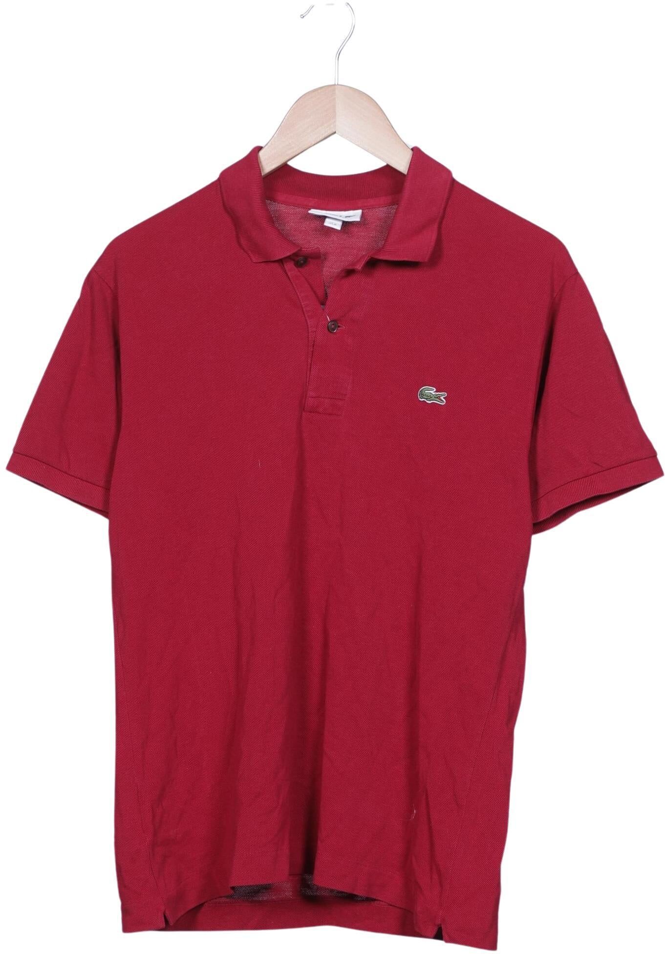 Lacoste Herren Poloshirt, Rot, Gr. M (Lacoste 4), Baumwolle - Second Hand