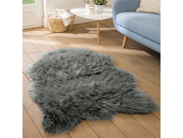 Tapis poils forme peau de bête - Blancheporte
