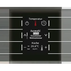 MDT technologies Glas Bedienzentrale Smart mit Farbdisplay,sw BE-GBZS.01S