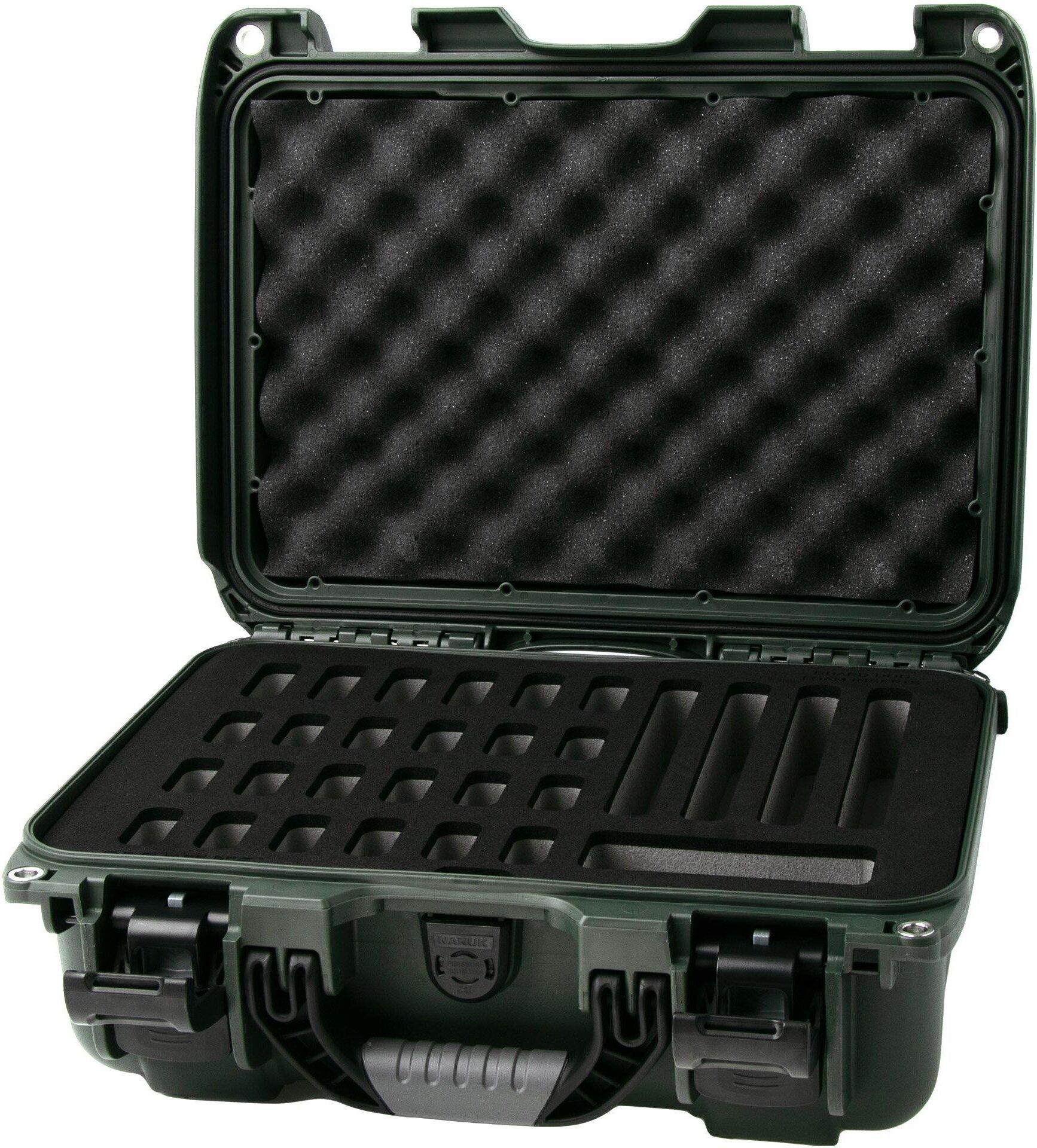 Nanuk 915 valigetta con inserti in schiuma per 28 coltelli, verde oliva