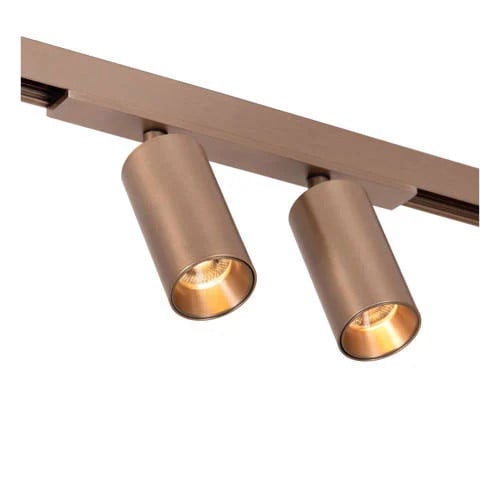 Lucide Moxx Premium 1-fase railspot Linial - goud/messing - aluminium - dimbaar